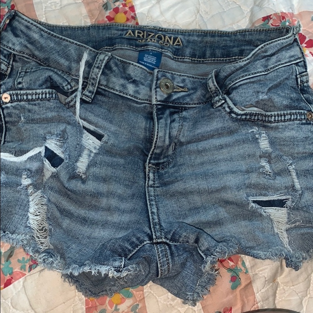 Blue jean shorts